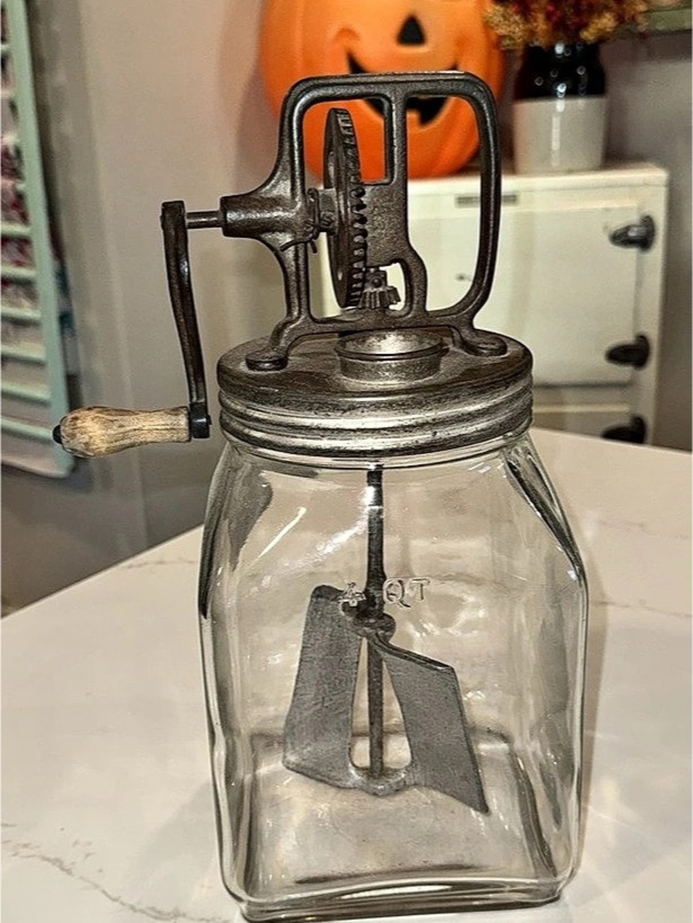 Dazey No. 40 Glass Butter Churn Jar